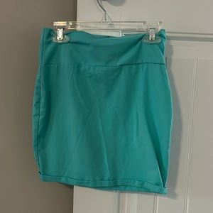 Aqua Bodycon Pencil Skirt